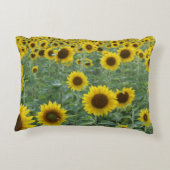 明るいヒマワリの良い雰囲気のみ アクセントクッション (裏面)