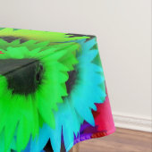 明るいヒマワリカラフルの列 テーブルクロス (インサイチュ)