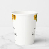 明るいヒマワリブライダルシャワー 紙コップ (右)