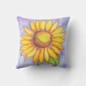 明るいヒマワリ枕 クッション (裏面)