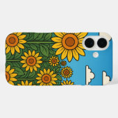 明るいヒマワリ畑iPhone / iPadケース Case-Mate iPhoneケース (裏面 (横))