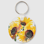 明るいヒマワリ50歳の誕生日 キーホルダー (裏面)