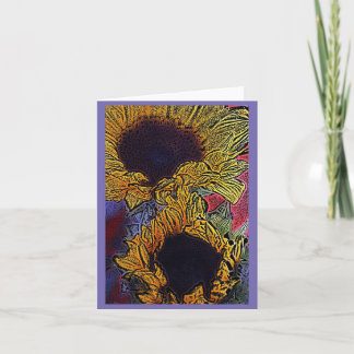 明るいヒマワリ カード
