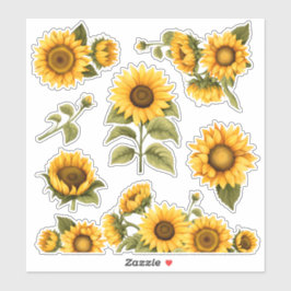 明るいヒマワリ シール