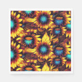 明るいヒマワリ スタンダードランチョンナプキン (正面)
