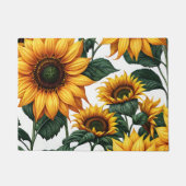 明るいヒマワリ ドアマット (正面)