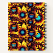明るいヒマワリ ノートブック (裏面)