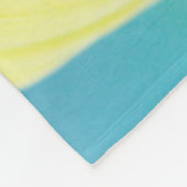 明るいヒマワリ フリースブランケット (角)