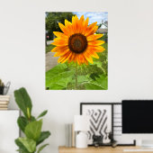 明るいヒマワリ ポスター (ホームオフィス)