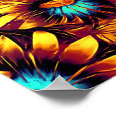 明るいヒマワリ ポスター (角)