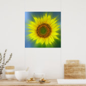 明るいヒマワリ ポスター (キッチン)