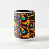 明るいヒマワリ マグカップ (中央)
