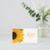 明るいヒマワリ 名刺 (スタンド正面)