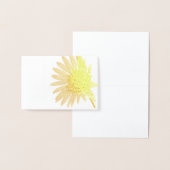 明るいヒマワリ 箔カード (ディスプレー)