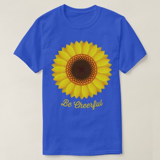 明るいヒマワリ Tシャツ (デザイン正面)