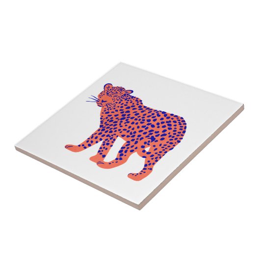 明るいヒョウ タイル (側面)