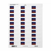 明るいビジョンのクリスマスプレゼントのラベル ラベル (フルシート)