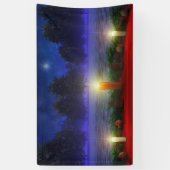 明るいビジョンのバナー 横断幕 (縦)