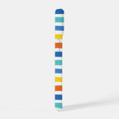 明るいビーチパタストライプのーン iPhone 15ケース (右側面)