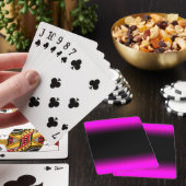 明るいピンクがかった紫色および黒いグラデーション トランプ (インサイチュ)