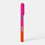明るいピンクとオレンジのグラデーション iPhoneケース (右側面)