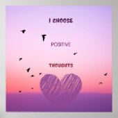 明るいピンクとパープルセルフやる気を起こさせる引用文 ポスター (正面)