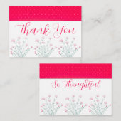 明るいピンクとフローラTouch ノートカード (正面/裏面)