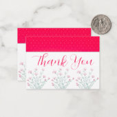 明るいピンクとフローラTouch ノートカード (正面/裏面インサイチュ)