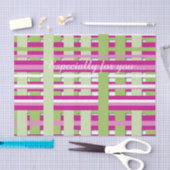 明るいピンクと緑のおもしろいティッシュペーパー 薄葉紙 (クラフト)