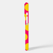 明るいピンクと金ゴールド水玉模様 Case-Mate iPhoneケース (裏面 / 左)