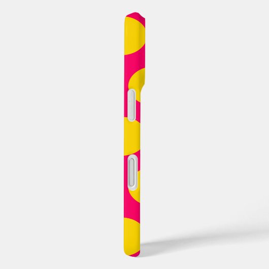 明るいピンクと金ゴールド水玉模様 Case-Mate iPhoneケース (裏面 / 右)