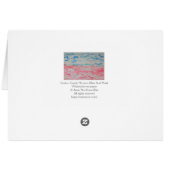 明るいピンクと青の抽象芸術水彩風景 (裏面横)