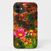 明るいピンクと黄色のデイジー野生の花 Case-Mate iPhoneケース (裏面)