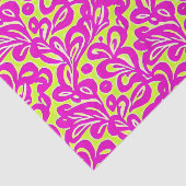 明るいピンクと黄色の植物学 薄葉紙 (詳細)