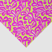 明るいピンクと黄色の植物学 薄葉紙 (詳細)