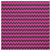 明るいピンクと黒の山かっこ ファブリック (見本)