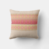 明るいピンクのアプリコット クッション (裏面)