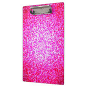 明るいピンクのグリッターのクリップボード クリップボード (左)