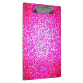 明るいピンクのグリッターのクリップボード クリップボード (右)