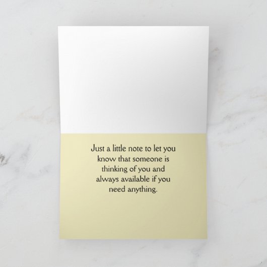 明るいピンクのハスの花 あなたのことを想って カード (内部)