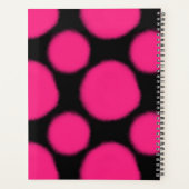 明るいピンクのパターン プランナー手帳 (裏面)