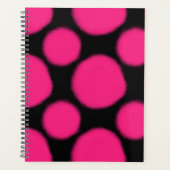 明るいピンクのパターン プランナー手帳 (正面)