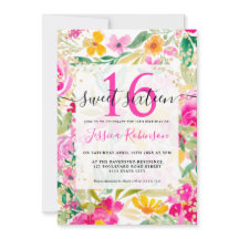 明るいピンクのフローラの水色金ゴールドシック甘い16