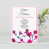 明るいピンクのフローラの結婚水色 プログラム (スタンド正面)