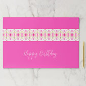 明るいピンクのフローラアクセント ペーパーパッド (インサイチュ)