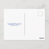 明るいピンクのフローラハッピーマザーズデイ ポストカード (裏面)