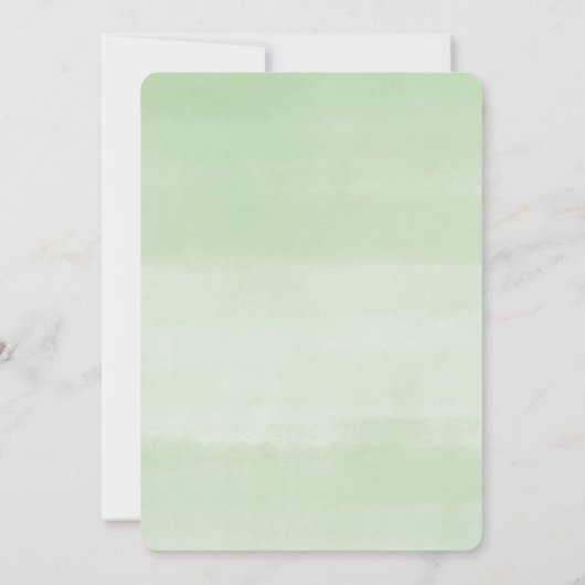 明るいピンクのフローラ牡丹の女の子の赤ちゃんシャワー 招待状 (裏面)