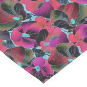 明るいピンクのフローラ ミディアムテーブルランナー (コーナー)