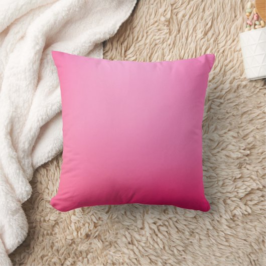 明るいピンクのペチュニアの花、ほぼ無地の枕 クッション (ブランケット)