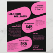 **明るいピンクのボディトレーナーの写真** チラシ (裏面)